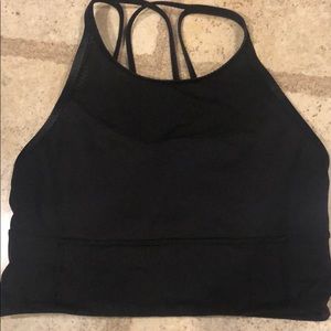 Black sports bra